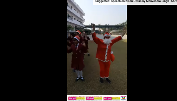 Christmas Celebration at Shiv Jyoti Convent Sr. Sec. School, Shrinathpuram-D | Affiliated to CBSE